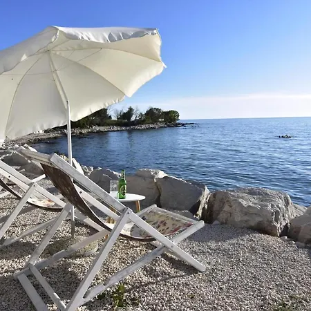 Klimatisierte In Zambratija Mit Grill Und Meerblick Lejlighed *